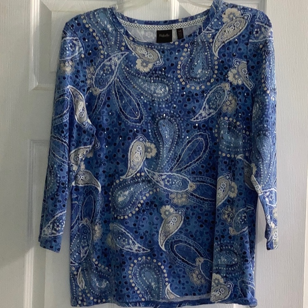Beautiful teal Blue knit top